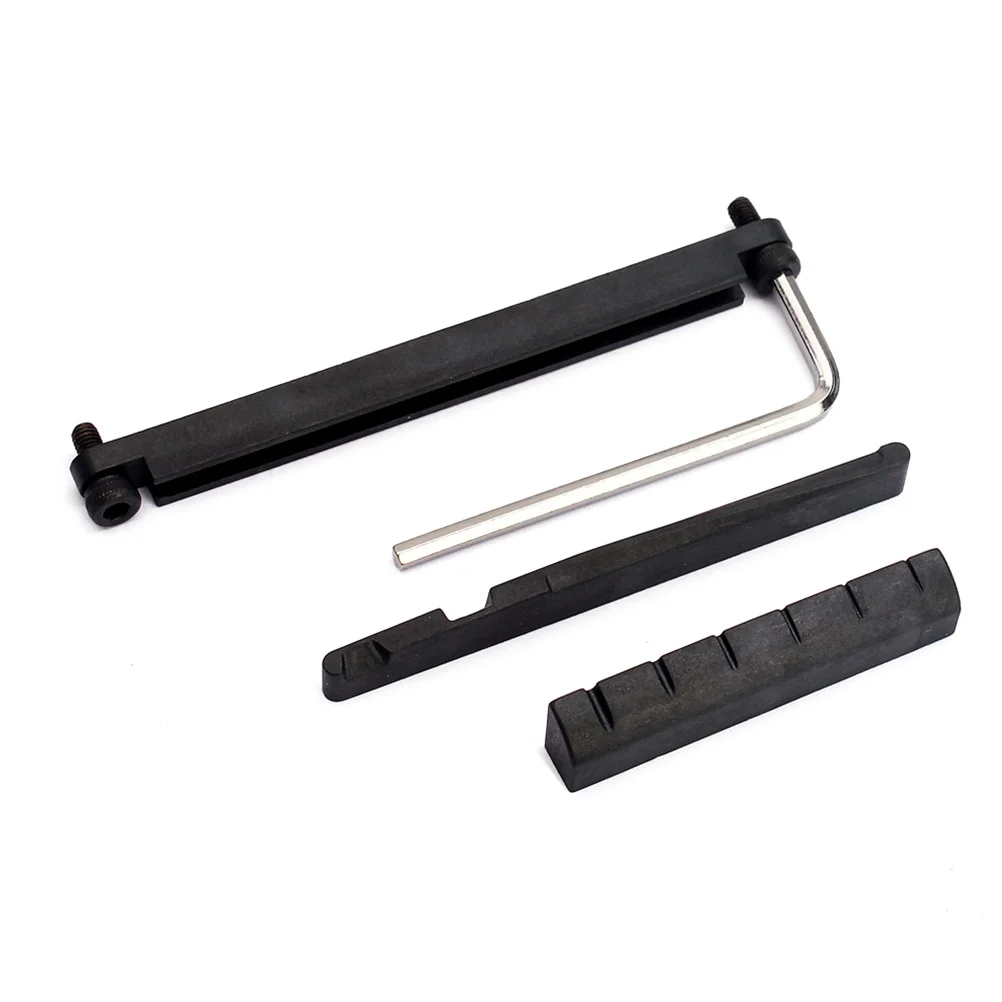 1 Set Adjustable Acoustic Guitar Saddle Upper Lower Nut Kit 81Mm Rail 43Mm 64Mm Nuts Mini Hex Driver For Folk Guitar Replacement
1 Set Adjustable Acoustic Guitar Saddle Upper Lower Nut Kit 81Mm Rail 43Mm 64Mm Nuts Mini Hex Driver For Folk Guitar Replacement