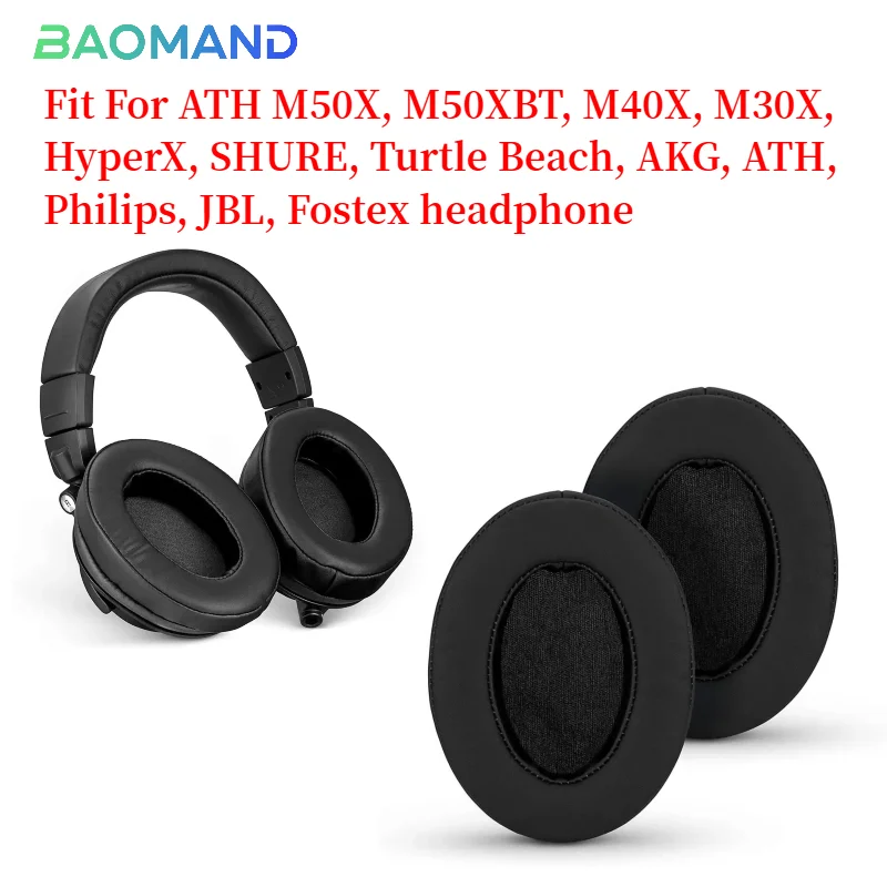 Ear Pads For ATH M50X, M50XBT, M40X, M30X Headphones Foam Cushion Sponge Pad Leather
Ear Pads For ATH M50X, M50XBT, M40X, M30X Headphones Foam Cushion Sponge Pad Leather