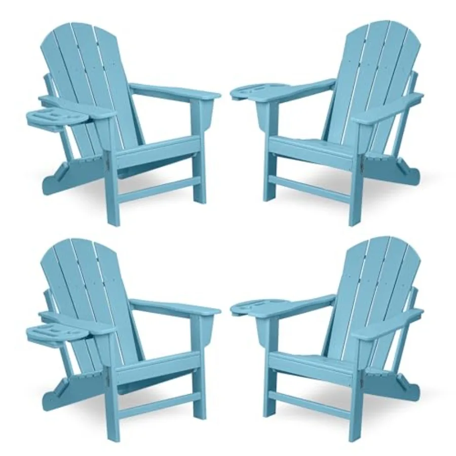 Folding Adirondack Chair, HDPE Plastic, Gray, Weather-Resistant with Cup Holder for Outdoor Patio Lawn Garden Backyard Deck
Folding Adirondack Chair, HDPE Plastic, Gray, Weather-Resistant with Cup Holder for Outdoor Patio Lawn Garden Backyard Deck