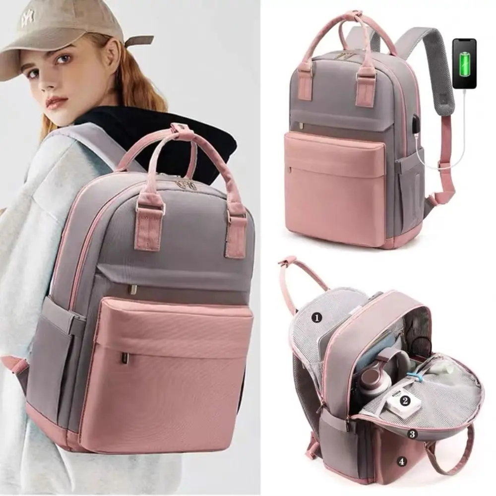Oxford Cloth Laptop Backpack 16 inch with USB Port Large capacity School Bag Fixed Webbing Scratch Prevention Mountaineering Bag
Oxford Cloth Laptop Backpack 16 inch with USB Port Large capacity School Bag Fixed Webbing Scratch Prevention Mountaineering Bag