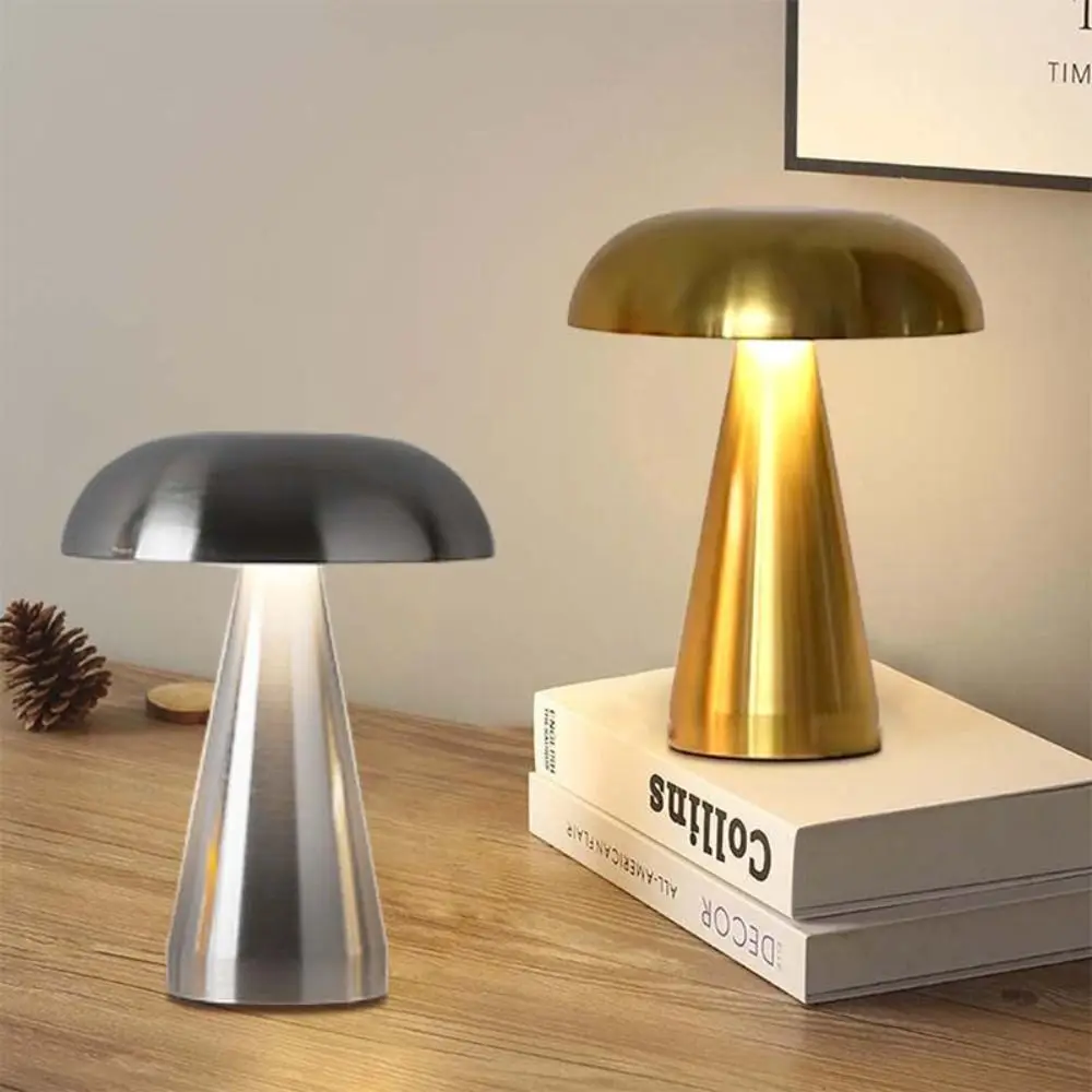 Portable Mushroom Table Lamp 3-Levels Brightness Warm Light Touch Control Lamp Metal Rechargeable LED Table Lamp Dining Room
Portable Mushroom Table Lamp 3-Levels Brightness Warm Light Touch Control Lamp Metal Rechargeable LED Table Lamp Dining Room