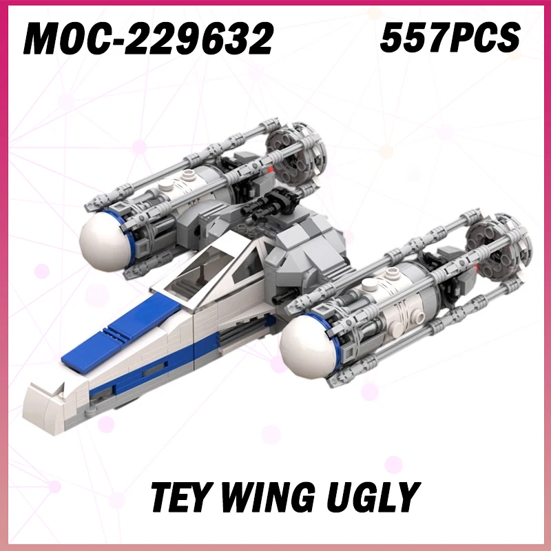 557 шт. MOC-229632 космическая война TEY Wing Ugly Building Block Model Brick Set Креативное украшение для рабочего стола Подарки Коллекционные предметы
557 шт. MOC-229632 космическая война TEY Wing Ugly Building Block Model Brick Set Креативное украшение для рабочего стола Подарки Коллекционные предметы