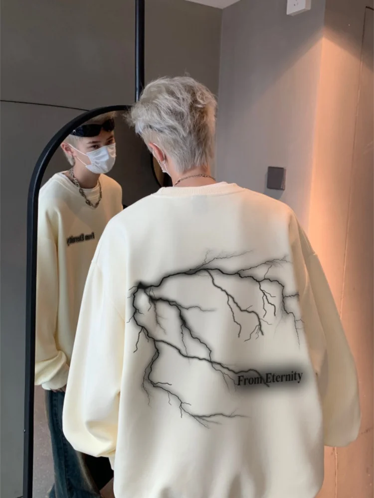 Мужская толстовка с круглым вырезом и принтом Fla, весенне-осенняя, оверсайз, базовый слой, модная, повседневная, удобная, свободного кроя, с геометрическим принтом.
Мужская толстовка с круглым вырезом и принтом Fla, весенне-осенняя, оверсайз, базовый слой, модная, повседневная, удобная, свободного кроя, с геометрическим принтом.