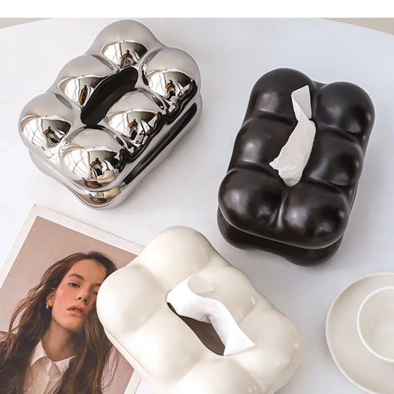 Ceramic Tissue Box Cotton Candy Shape Paper Towel Extractor Holder Desktop Storage Organization Boxes
Ceramic Tissue Box Cotton Candy Shape Paper Towel Extractor Holder Desktop Storage Organization Boxes