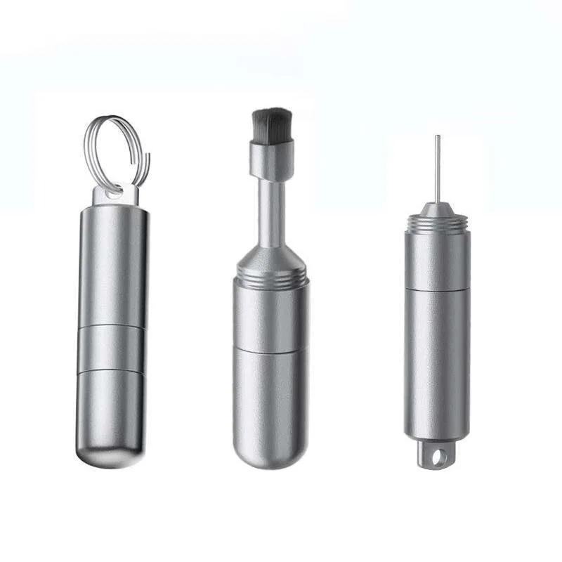 Portable 2-in-1 Mobile Phone Cleaning Brush Tool Aluminum Alloy SIM Ejector Pin Keychain Multifunctional Earphone Gap Brush 1pcs
Portable 2-in-1 Mobile Phone Cleaning Brush Tool Aluminum Alloy SIM Ejector Pin Keychain Multifunctional Earphone Gap Brush 1pcs