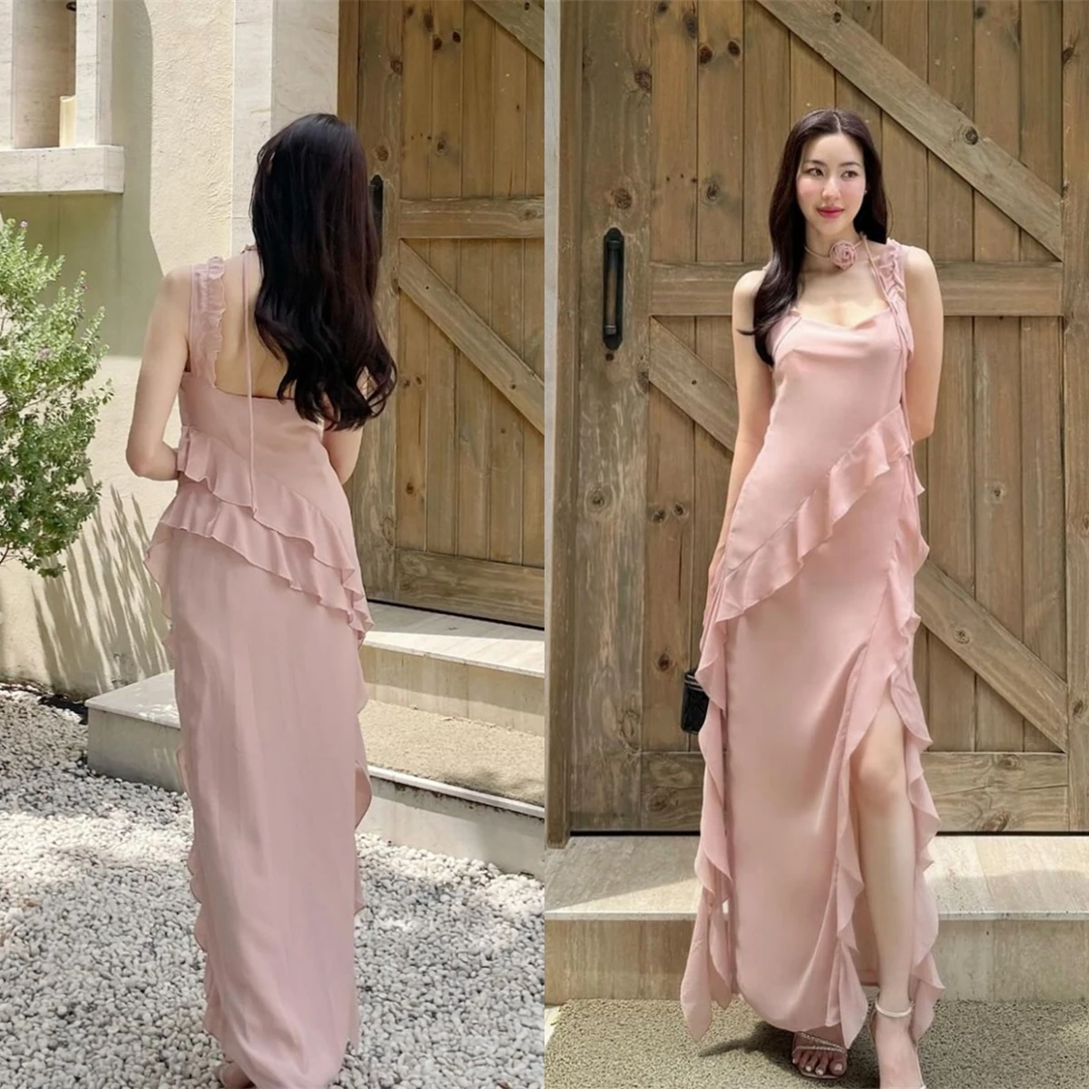Customized Square Collar Straight Cocktail Dress Spaghetti Straps Graceful Prom Dress Side Slit Tiered Soft Evening Dress
Customized Square Collar Straight Cocktail Dress Spaghetti Straps Graceful Prom Dress Side Slit Tiered Soft Evening Dress