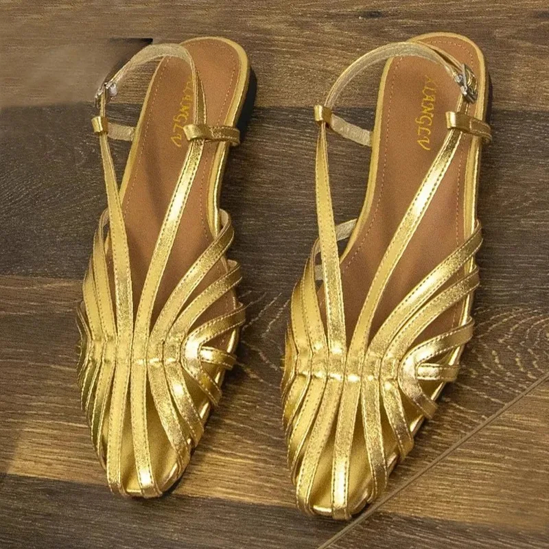 Women's Sandals Narrow Band Women Flat Sandals Designer Banquet Wedding Shoes for Women Summer Beach Gladiator Sandalias Zapatos
Women's Sandals Narrow Band Women Flat Sandals Designer Banquet Wedding Shoes for Women Summer Beach Gladiator Sandalias Zapatos