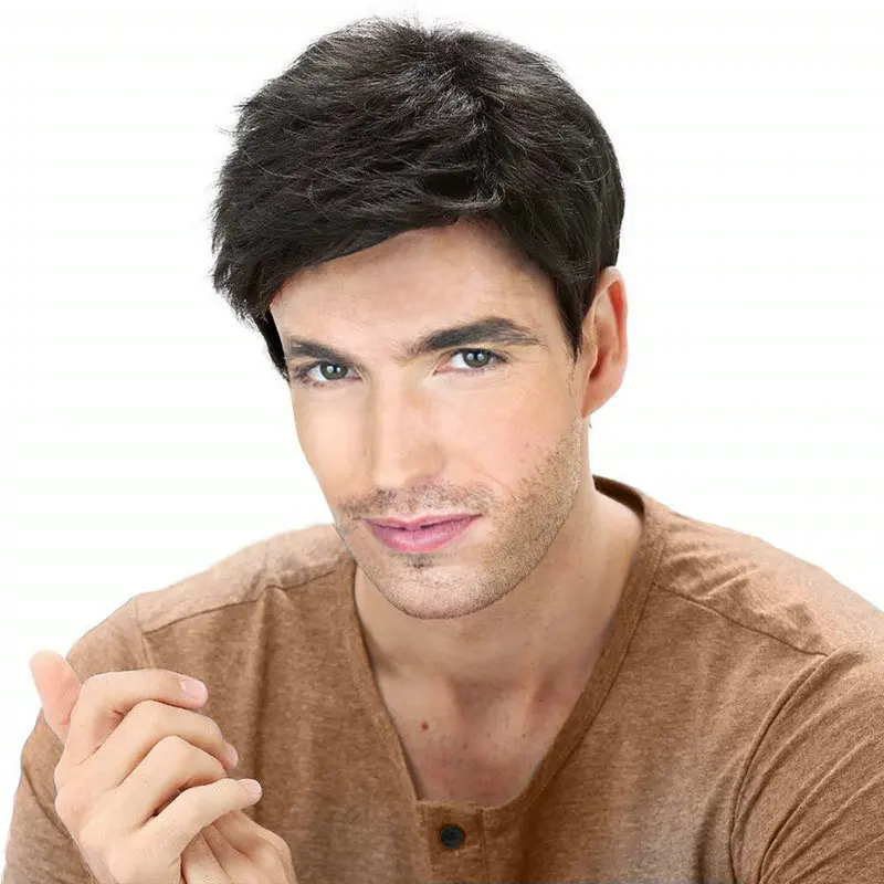 Short Black Wigs for Men Synthetic Hair Wig with Bang Halloween Costume for Man Wig Cosplay Carnival Party
Short Black Wigs for Men Synthetic Hair Wig with Bang Halloween Costume for Man Wig Cosplay Carnival Party