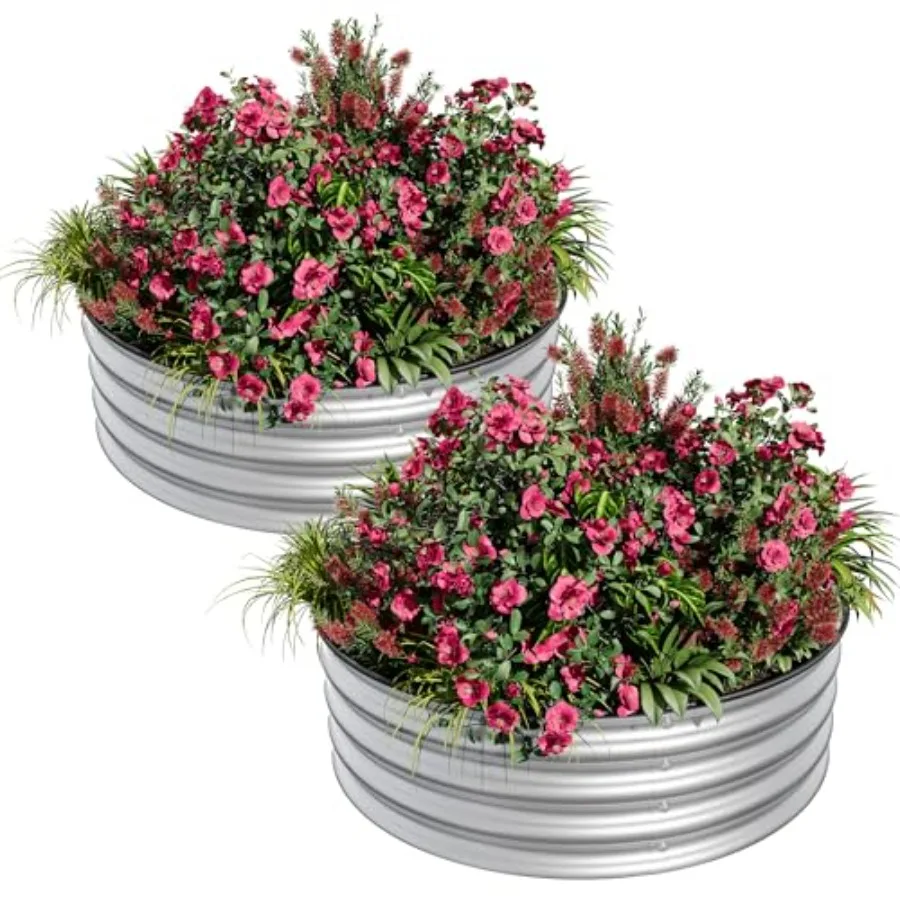 x Feet Round Raised Garden Bed, Galvanized Metal Planter Box with Safety Rubber Edge, Rust and Corrosion Resistant, Easy Assemb
x Feet Round Raised Garden Bed, Galvanized Metal Planter Box with Safety Rubber Edge, Rust and Corrosion Resistant, Easy Assemb