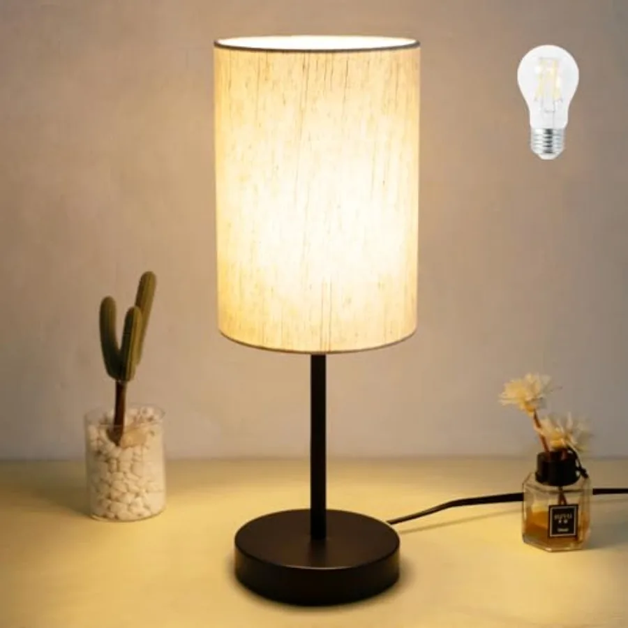 Small Table Lamp, Bedside Table Lamp for Bedroom, Lamp for Nightstand with Linen Fabric Shade, Minimalist Modern Desk Lamp for
Small Table Lamp, Bedside Table Lamp for Bedroom, Lamp for Nightstand with Linen Fabric Shade, Minimalist Modern Desk Lamp for