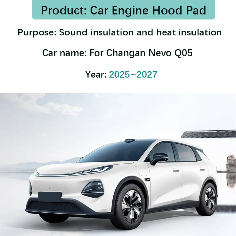 For Changan Nevo Q05 E06 MK2 2025 2026 2027 Car Engine Compartment Lining Noise Reduction Cotton Mat Soundproof Auto Accessories
For Changan Nevo Q05 E06 MK2 2025 2026 2027 Car Engine Compartment Lining Noise Reduction Cotton Mat Soundproof Auto Accessories