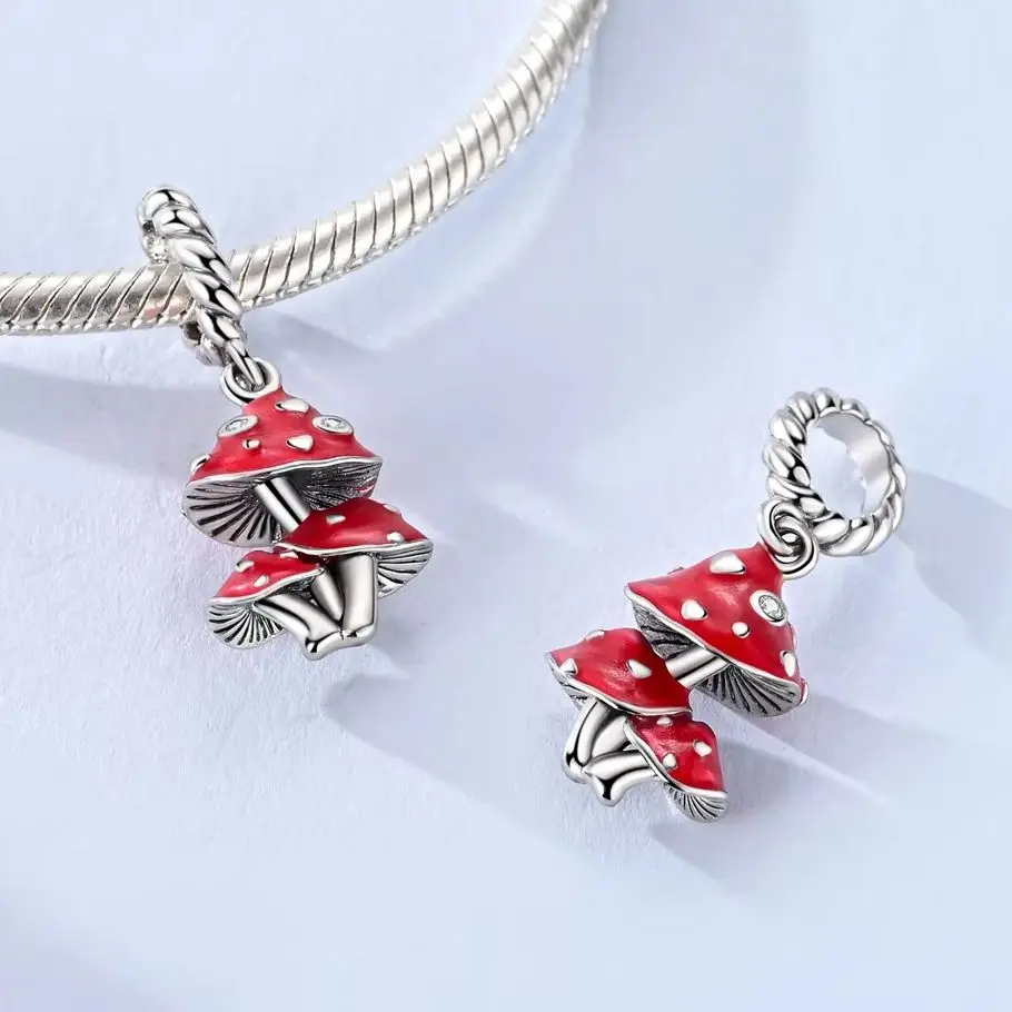 Original Charm 925 Sterling Silver Mushroom Pendant Fit Bead Bracelet Diy Fashion Jewelry Gift
Original Charm 925 Sterling Silver Mushroom Pendant Fit Bead Bracelet Diy Fashion Jewelry Gift