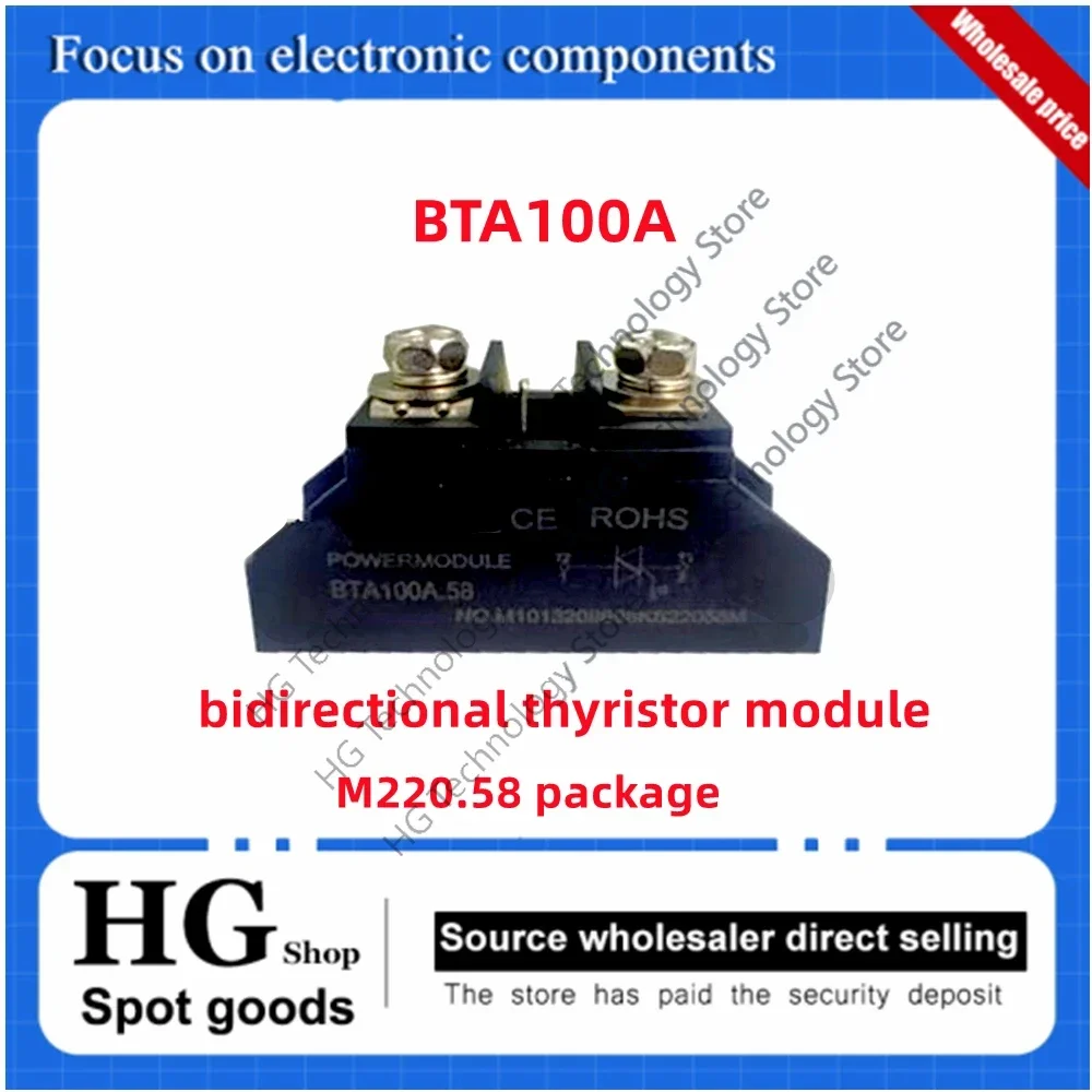 10PCS/Lot Original new BTA100A bidirectional thyristor module BTA100A 1000V small high-power spot welding machine M220.58
10PCS/Lot Original new BTA100A bidirectional thyristor module BTA100A 1000V small high-power spot welding machine M220.58