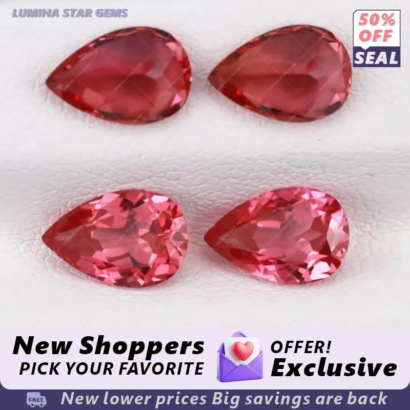 TFire Lotus Color Lab Grown Padparadscha Pear Cut Gemstone
TFire Lotus Color Lab Grown Padparadscha Pear Cut Gemstone