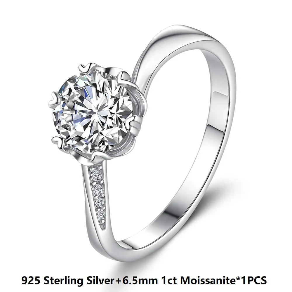 Luxury D Color Solitaire 1CT Moissanite Women's Ring -Bridal Wedding Band & Engagement Ring 925 Sterling Silver Jewelry Gift
Luxury D Color Solitaire 1CT Moissanite Women's Ring -Bridal Wedding Band & Engagement Ring 925 Sterling Silver Jewelry Gift