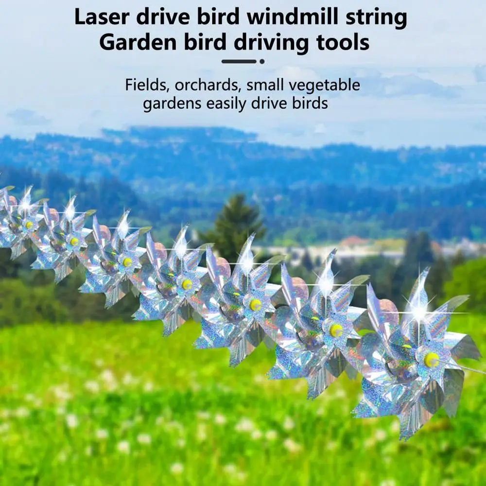 Anti Birds Bird Repellent Windmill 10M Rope Colorful Reflective Windmill Garden Decor Wind Spinners Bird Repeller for Outdoor
Anti Birds Bird Repellent Windmill 10M Rope Colorful Reflective Windmill Garden Decor Wind Spinners Bird Repeller for Outdoor