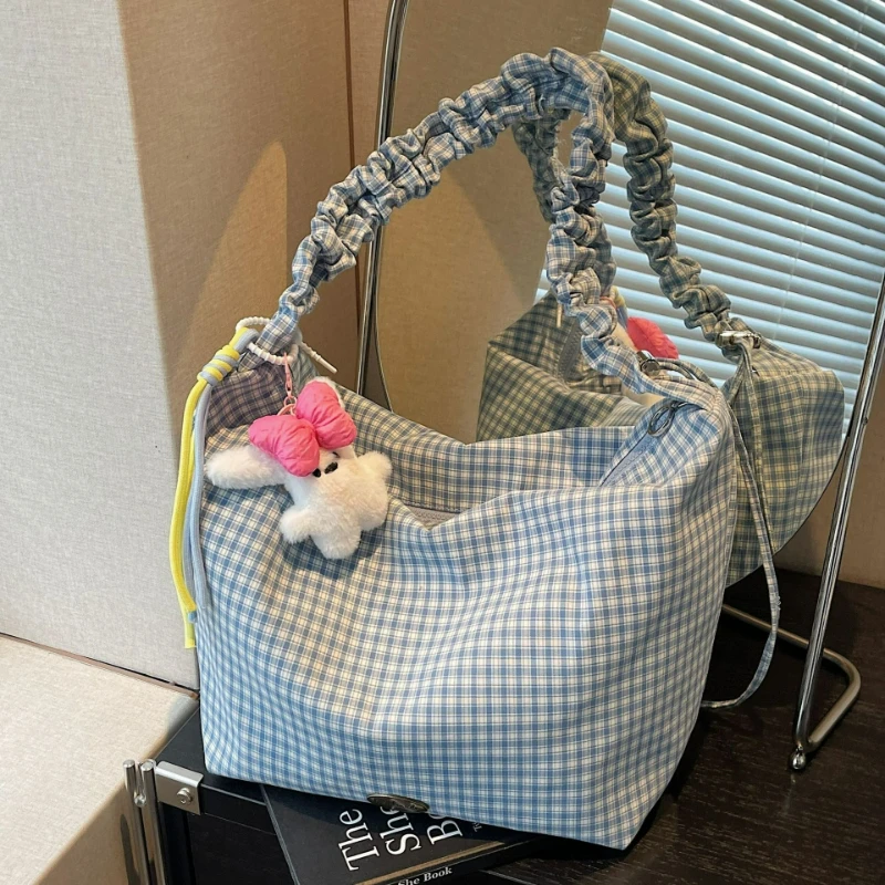 Новые модные клетчатые сумки-кроссбоди для женщин: вместительные сумки-тоут через плечо в стиле кэжуал, универсальные текстурные сумки для хранения вещей
Новые модные клетчатые сумки-кроссбоди для женщин: вместительные сумки-тоут через плечо в стиле кэжуал, универсальные текстурные сумки для хранения вещей