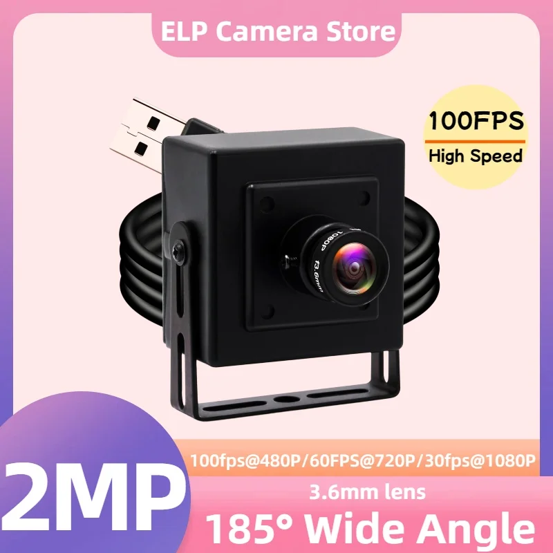 ELP 100FPS высокоскоростная USB-веб-камера 1080P OV2710 2MP CMOS UVC без драйверов, мини-камера с объективом 3,6 мм для ПК, Android, Linux
ELP 100FPS высокоскоростная USB-веб-камера 1080P OV2710 2MP CMOS UVC без драйверов, мини-камера с объективом 3,6 мм для ПК, Android, Linux