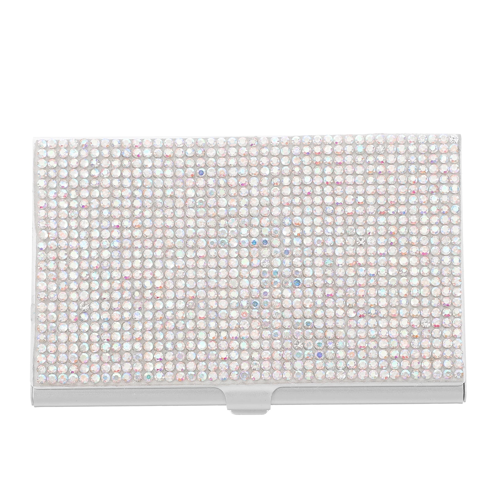 1pc Rhinestone Metal Business Card Holder Silver Desk Container Office Cards Organizer Storage Box Compact Portable
1pc Rhinestone Metal Business Card Holder Silver Desk Container Office Cards Organizer Storage Box Compact Portable