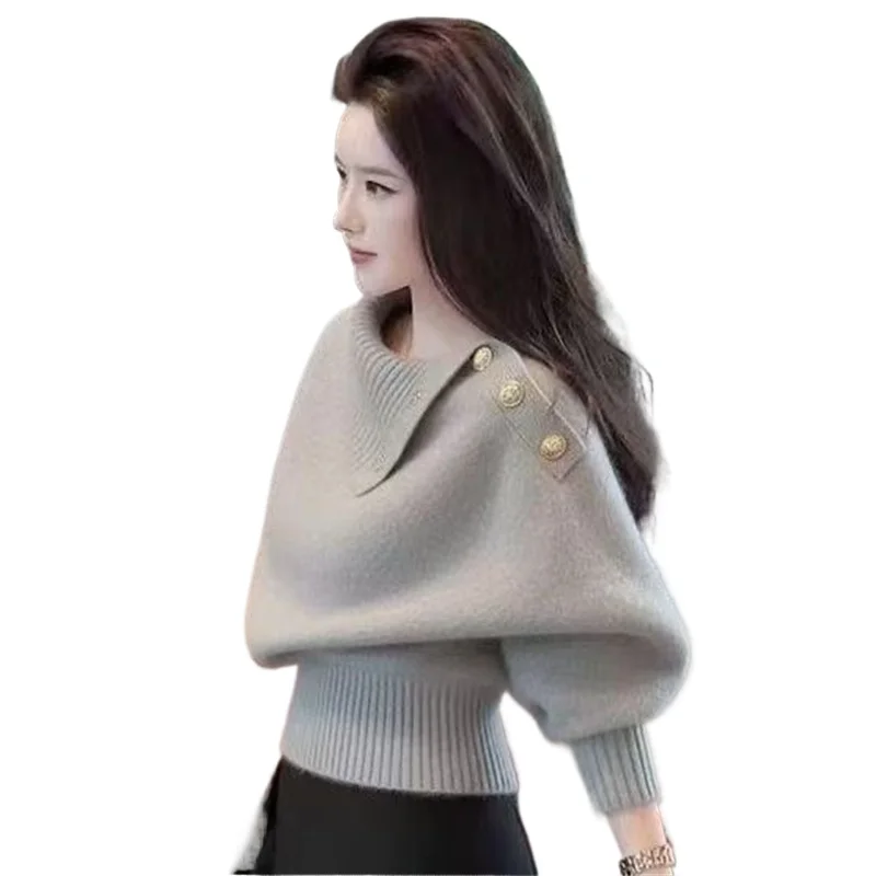 Новый высококачественный серый вязаный пуловер, свитера с длинными рукавами, женский топ, осень-зима 2025 года, модный короткий вязаный свитер, женский
Новый высококачественный серый вязаный пуловер, свитера с длинными рукавами, женский топ, осень-зима 2025 года, модный короткий вязаный свитер, женский