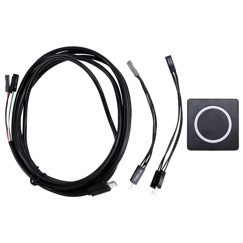 Upgraded PC Power Button Desktop Power Switch PC External Start Power On/Off Button Magnetic Self-Reset Button Metal Shell RGB
Upgraded PC Power Button Desktop Power Switch PC External Start Power On/Off Button Magnetic Self-Reset Button Metal Shell RGB