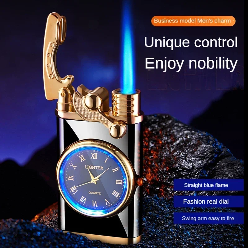Metal Windproof Cigarette Lighter Double Fire Gas Lighter For Men Butane Smoking Accessories Cool Multi Function Lighters Gift
Metal Windproof Cigarette Lighter Double Fire Gas Lighter For Men Butane Smoking Accessories Cool Multi Function Lighters Gift