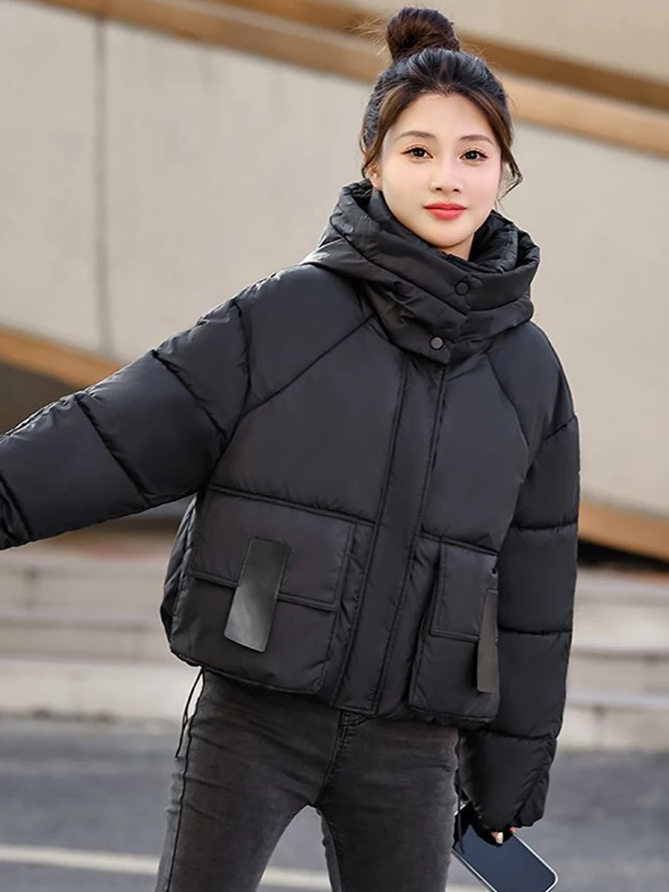 Winter 2025 New Thermal Jacket Women Pocket Casual Zipper Cardigan Hooded Cotton-padded Thickened Warm Snow Wear Coat
Winter 2025 New Thermal Jacket Women Pocket Casual Zipper Cardigan Hooded Cotton-padded Thickened Warm Snow Wear Coat