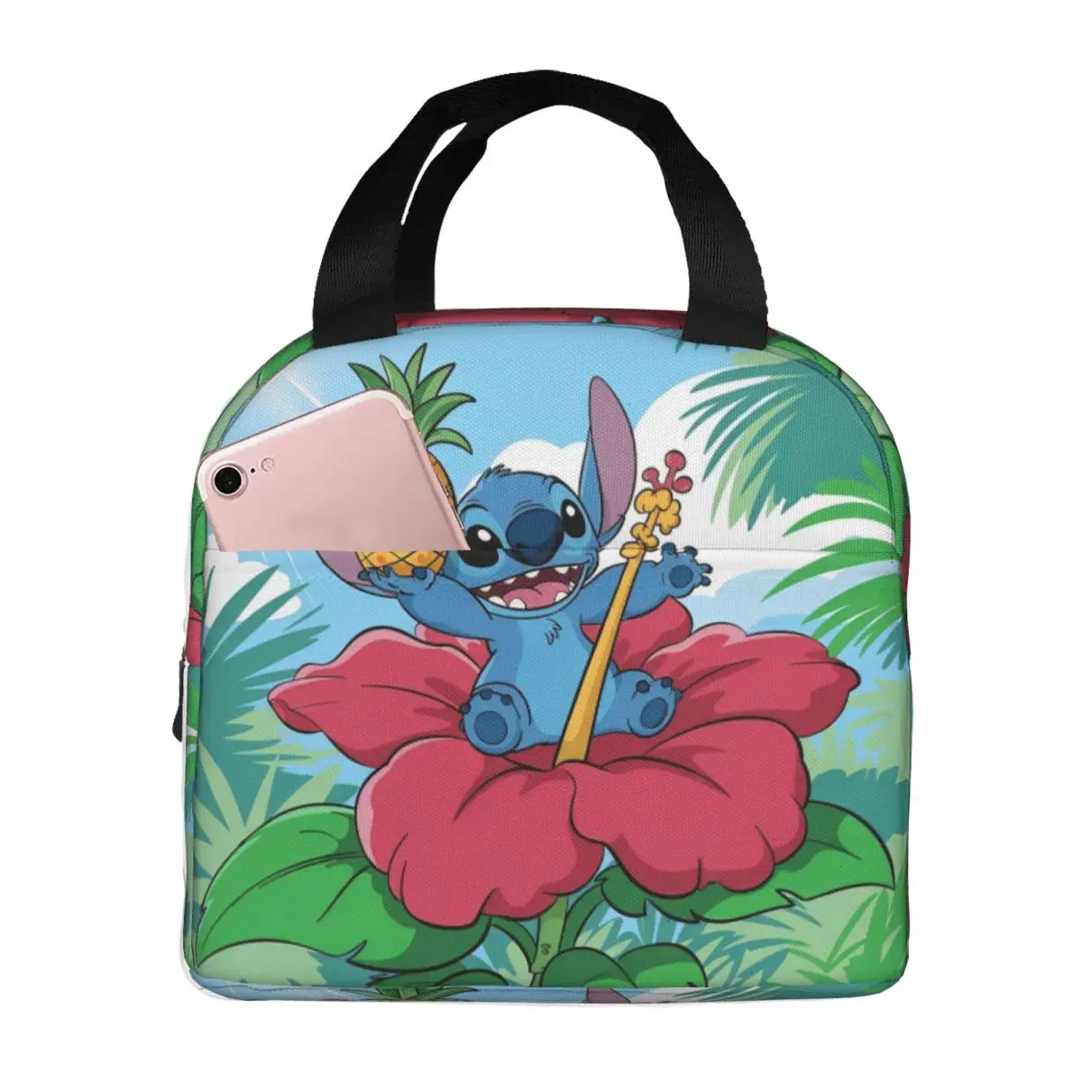 Stitch Cartoon Flower Lunch Bag Work Lunch Box For Women Leisure Graphic Thermal Lunch Bags Waterproof Cooler Bag
Stitch Cartoon Flower Lunch Bag Work Lunch Box For Women Leisure Graphic Thermal Lunch Bags Waterproof Cooler Bag