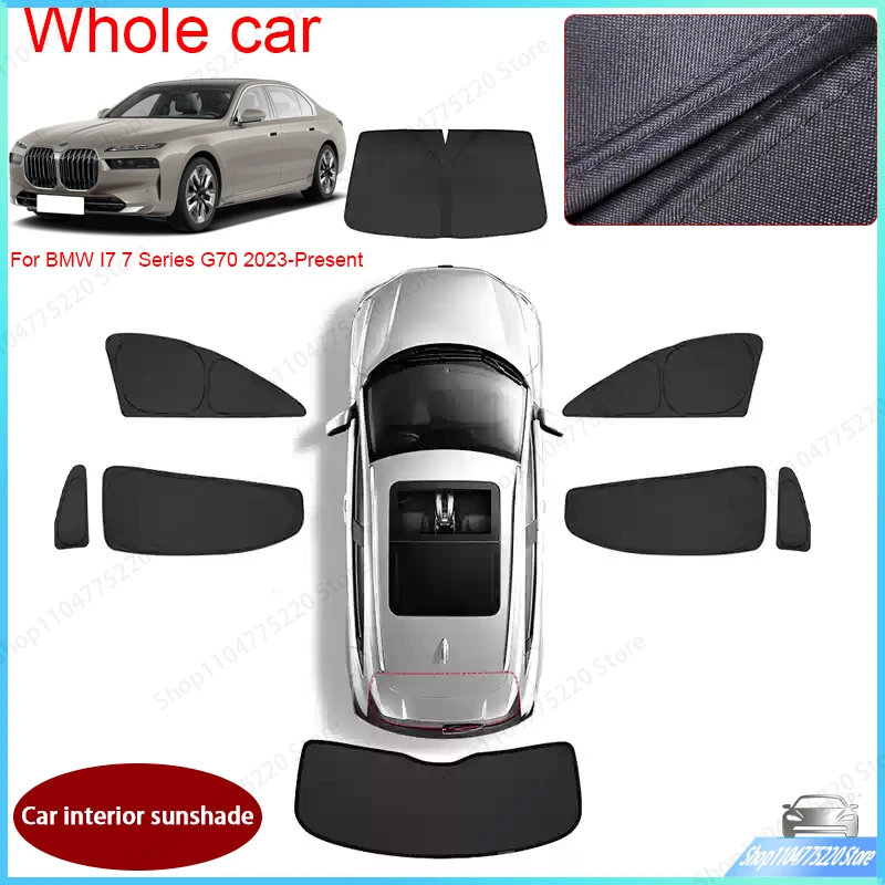 Car Black Windows Privacy Sunshade For BMW I7 7 Series G70 2023-2026 Anti-UV Heat Insulation Protect Cover Interior Accessories
Car Black Windows Privacy Sunshade For BMW I7 7 Series G70 2023-2026 Anti-UV Heat Insulation Protect Cover Interior Accessories