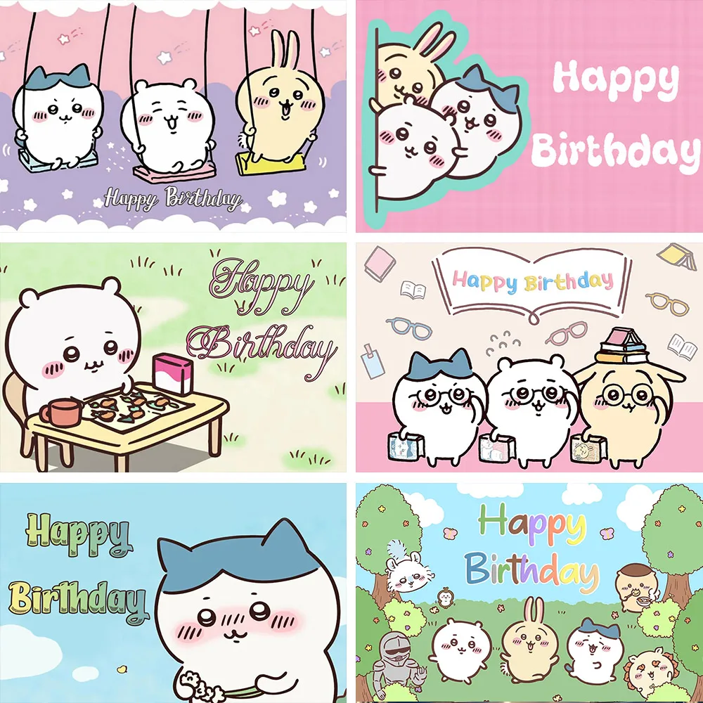 Chiikawaing Cartoon Theme Birthday Party Background Celebration Decoration Banner Girl Gift Baby Shower Photo Gallery Props
Chiikawaing Cartoon Theme Birthday Party Background Celebration Decoration Banner Girl Gift Baby Shower Photo Gallery Props