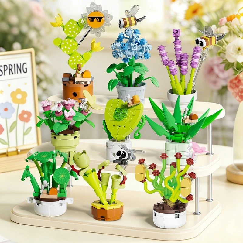Mini Simulated Plant Building Blocks, Cactus, Lavender Model Ornaments, Assembled Children's Educational Toys, Birthday Gifts
Mini Simulated Plant Building Blocks, Cactus, Lavender Model Ornaments, Assembled Children's Educational Toys, Birthday Gifts