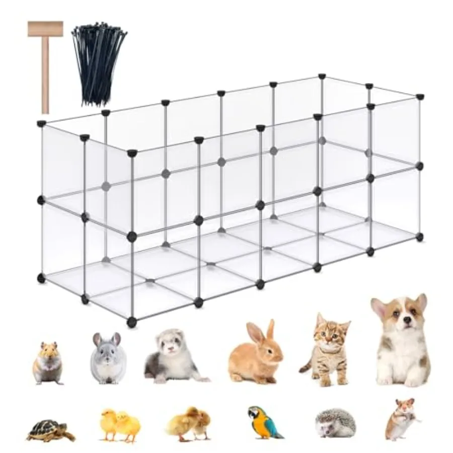 Клетки для морских свинок с напольным вольером-манежем для щенков, манеж для мелких животных для кроликов, хорьков, ежей, расширяемый, портативный, для самостоятельной сборки, для прогулок
Клетки для морских свинок с напольным вольером-манежем для щенков, манеж для мелких животных для кроликов, хорьков, ежей, расширяемый, портативный, для самостоятельной сборки, для прогулок