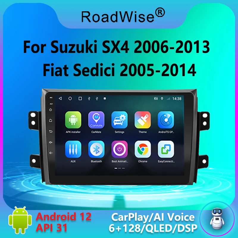 Android 12 Car Radio Multimedia Carplay For Suzuki SX4 2006 - 2013 For Fiat Sedici 2005 - 2014 4G Wifi DVD 2DIN GPS BT Autoradio
Android 12 Car Radio Multimedia Carplay For Suzuki SX4 2006 - 2013 For Fiat Sedici 2005 - 2014 4G Wifi DVD 2DIN GPS BT Autoradio