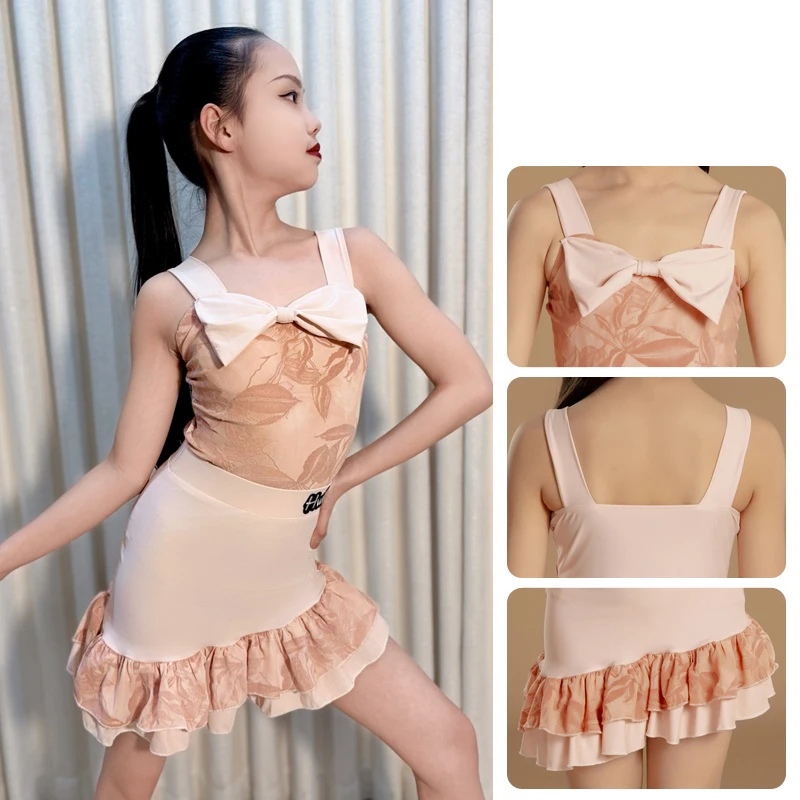 Kids Latin Dance Clothes Summer Pink Suspender Dress Cha Cah Rumba Samba Dance Training Practice Clothing Show Dresses DNV23238
Kids Latin Dance Clothes Summer Pink Suspender Dress Cha Cah Rumba Samba Dance Training Practice Clothing Show Dresses DNV23238
