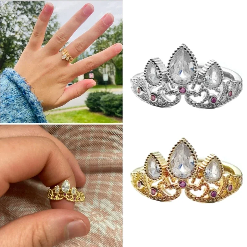 Rapunzel Rings Princess Ring for Woman Fashion Wedding Geek Jewelry Accessories Gold Plated Adjustable Rings Gift For Her
Rapunzel Rings Princess Ring for Woman Fashion Wedding Geek Jewelry Accessories Gold Plated Adjustable Rings Gift For Her