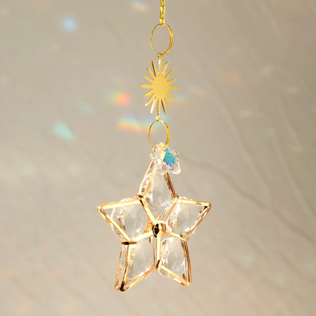 Sun Prism Star Crystal Light Catcher Gardening Decoration Suncatcher Rainbow Outdoor Sun Catchers Window Yard Crystal Home Decor
Sun Prism Star Crystal Light Catcher Gardening Decoration Suncatcher Rainbow Outdoor Sun Catchers Window Yard Crystal Home Decor
