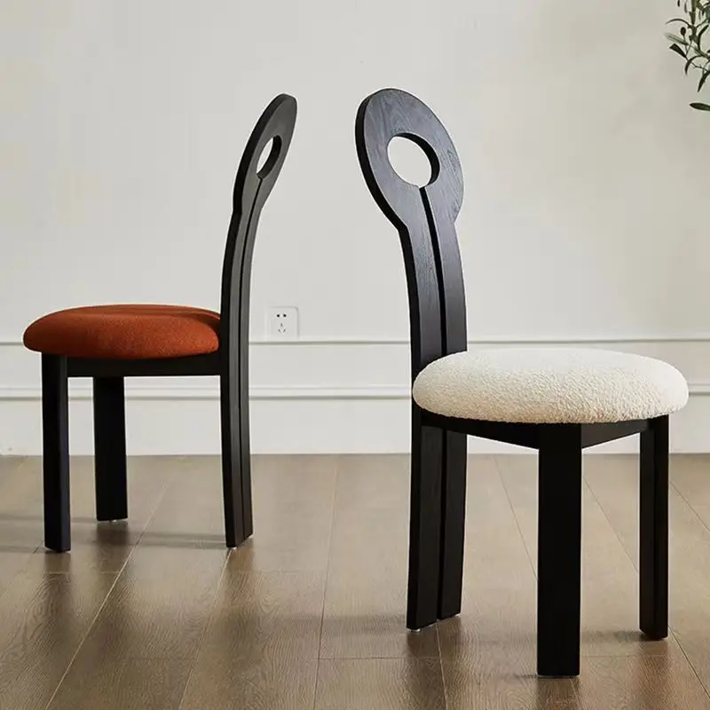 Trending Designer Dining Chair, Compact Retro Stool, Vintage Makeup Seat for Home Use, Full Solid Wood Backrest Bench 
Trending Designer Dining Chair, Compact Retro Stool, Vintage Makeup Seat for Home Use, Full Solid Wood Backrest Bench