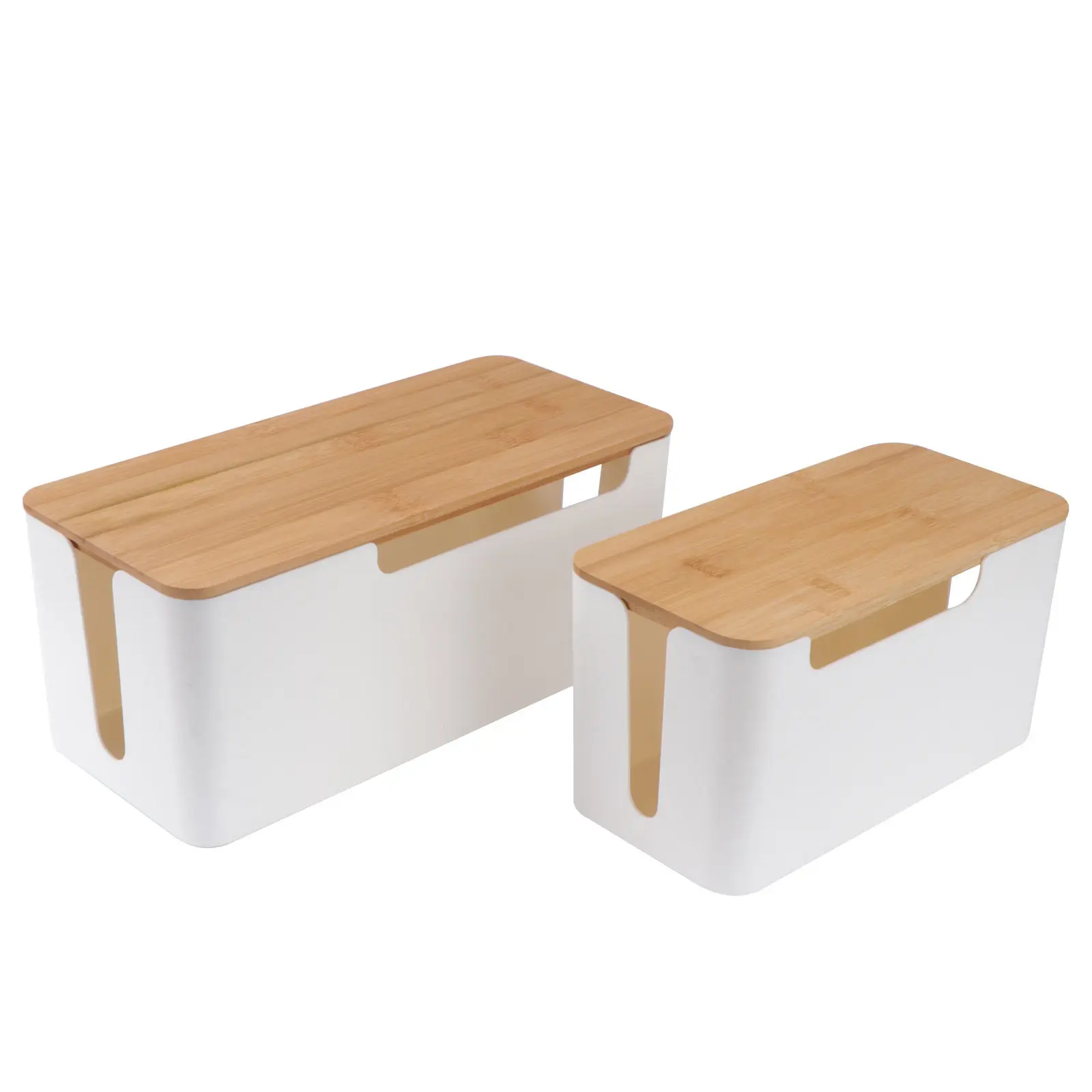 Комплект из 2-х прочных пластиковых коробок для организации кабелей и проводов, органайзер для удлинителей, решение для скрытой прокладки
Комплект из 2-х прочных пластиковых коробок для организации кабелей и проводов, органайзер для удлинителей, решение для скрытой прокладки