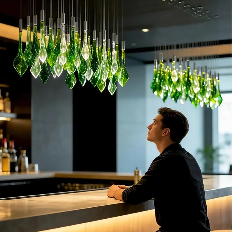 MZISOSOD for 2025 New Green Glass Chandelier Dimmable Custom Pendant Light for Mall Ceiling Fixture Modern Luxury Lighting
MZISOSOD for 2025 New Green Glass Chandelier Dimmable Custom Pendant Light for Mall Ceiling Fixture Modern Luxury Lighting
