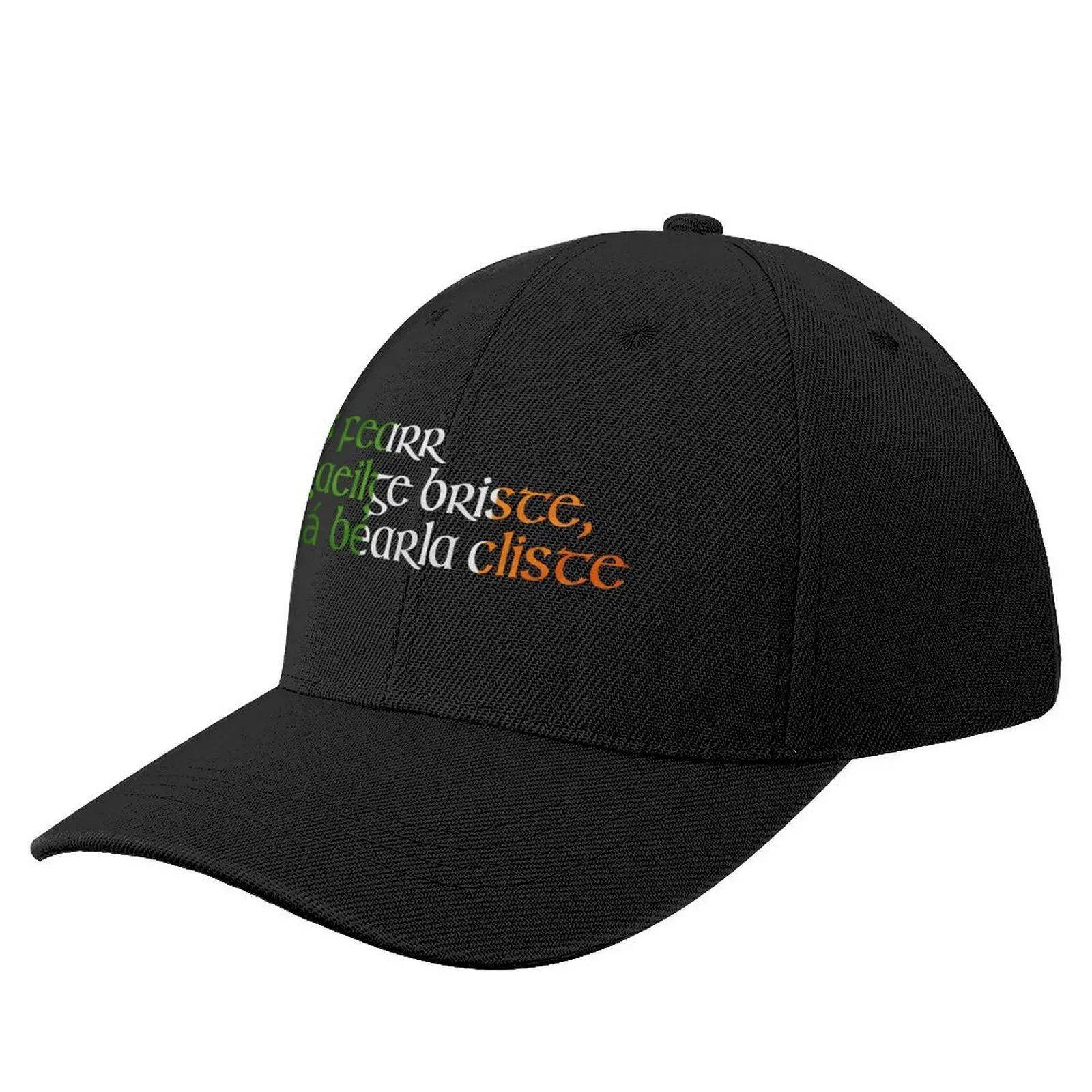Is fearr Gaeilge briste, ná Béarla clíste. Baseball Cap Unique hats fishing caps man Luxury Brand For Man Women's
Is fearr Gaeilge briste, ná Béarla clíste. Baseball Cap Unique hats fishing caps man Luxury Brand For Man Women's