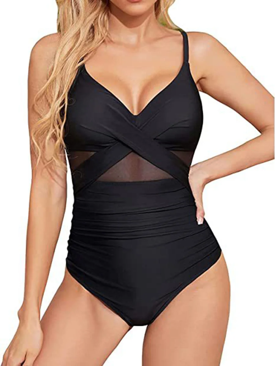 S - XXL Sexy Mesh See Through Women Swimwear One Piece Swimsuit Women's Swimwear Ruched Push Up Bathing Suit Swim Beach Wear
S - XXL Sexy Mesh See Through Women Swimwear One Piece Swimsuit Women's Swimwear Ruched Push Up Bathing Suit Swim Beach Wear