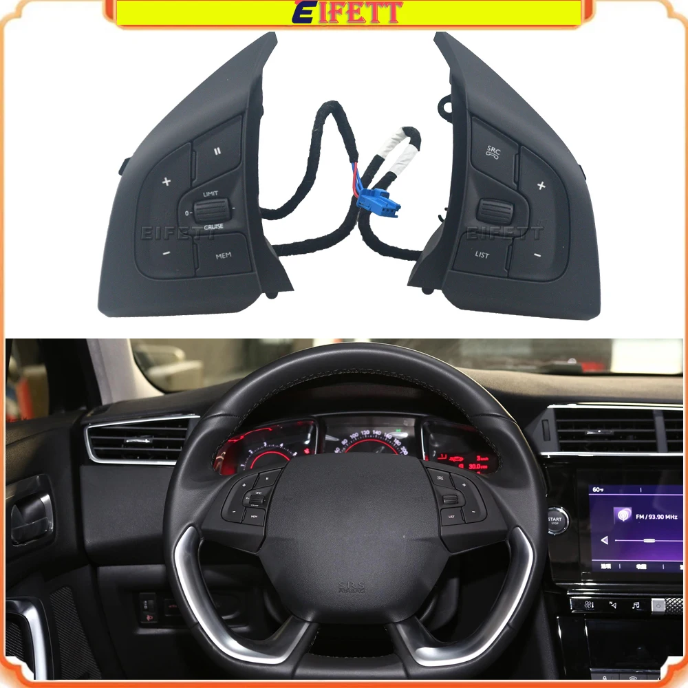 For Citroen DS5 DS6 2013 2014 2015 2016 2017 2018 Car Steering Wheel Cruise Audio Volume Control Switch Buttons
For Citroen DS5 DS6 2013 2014 2015 2016 2017 2018 Car Steering Wheel Cruise Audio Volume Control Switch Buttons
