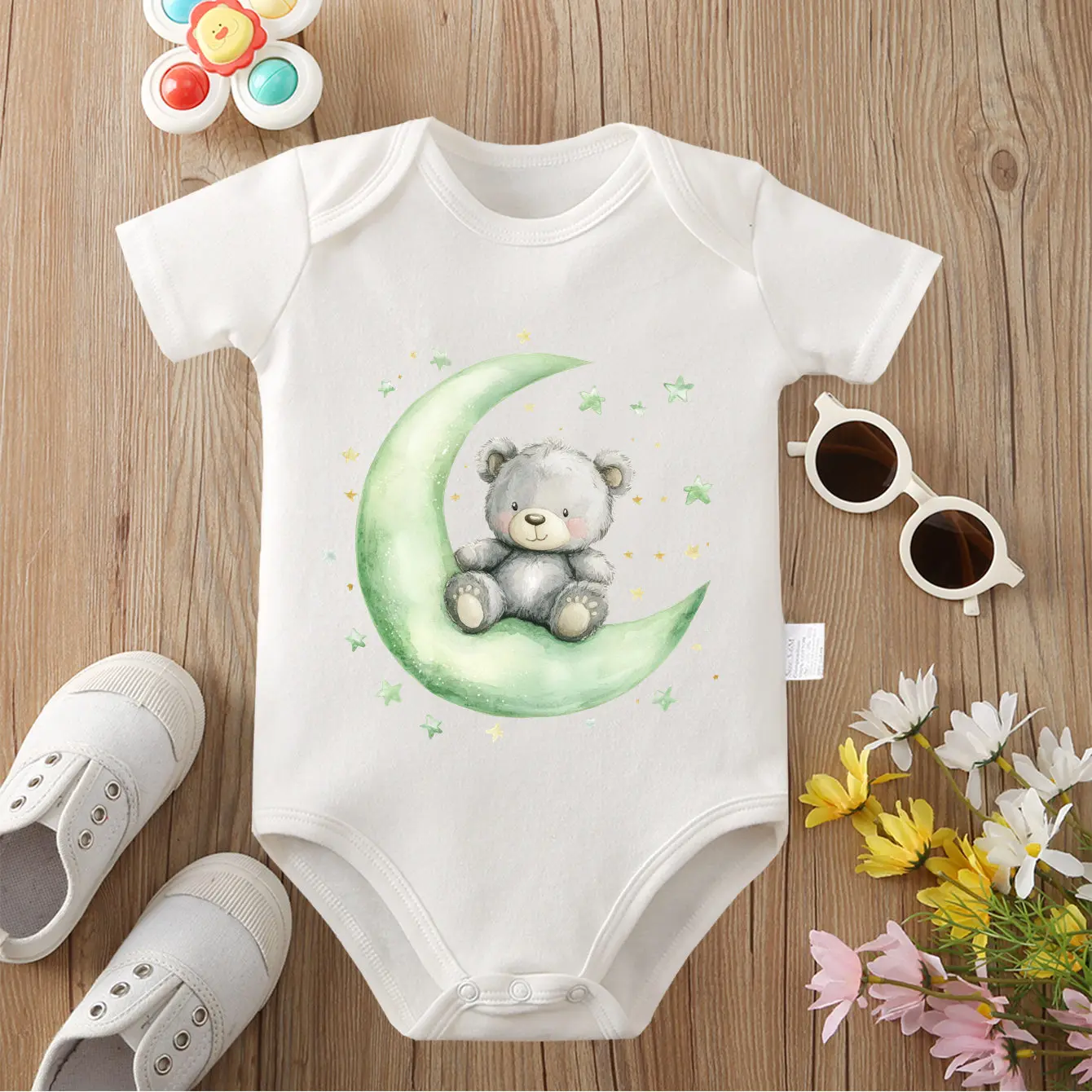 Pure Cotton Cloths Baby Like Moon Exquisite Print Comfortable Onesie Bodysuit for Baby Jumpsuit for 0 To 12 Months Newborn
Pure Cotton Cloths Baby Like Moon Exquisite Print Comfortable Onesie Bodysuit for Baby Jumpsuit for 0 To 12 Months Newborn
