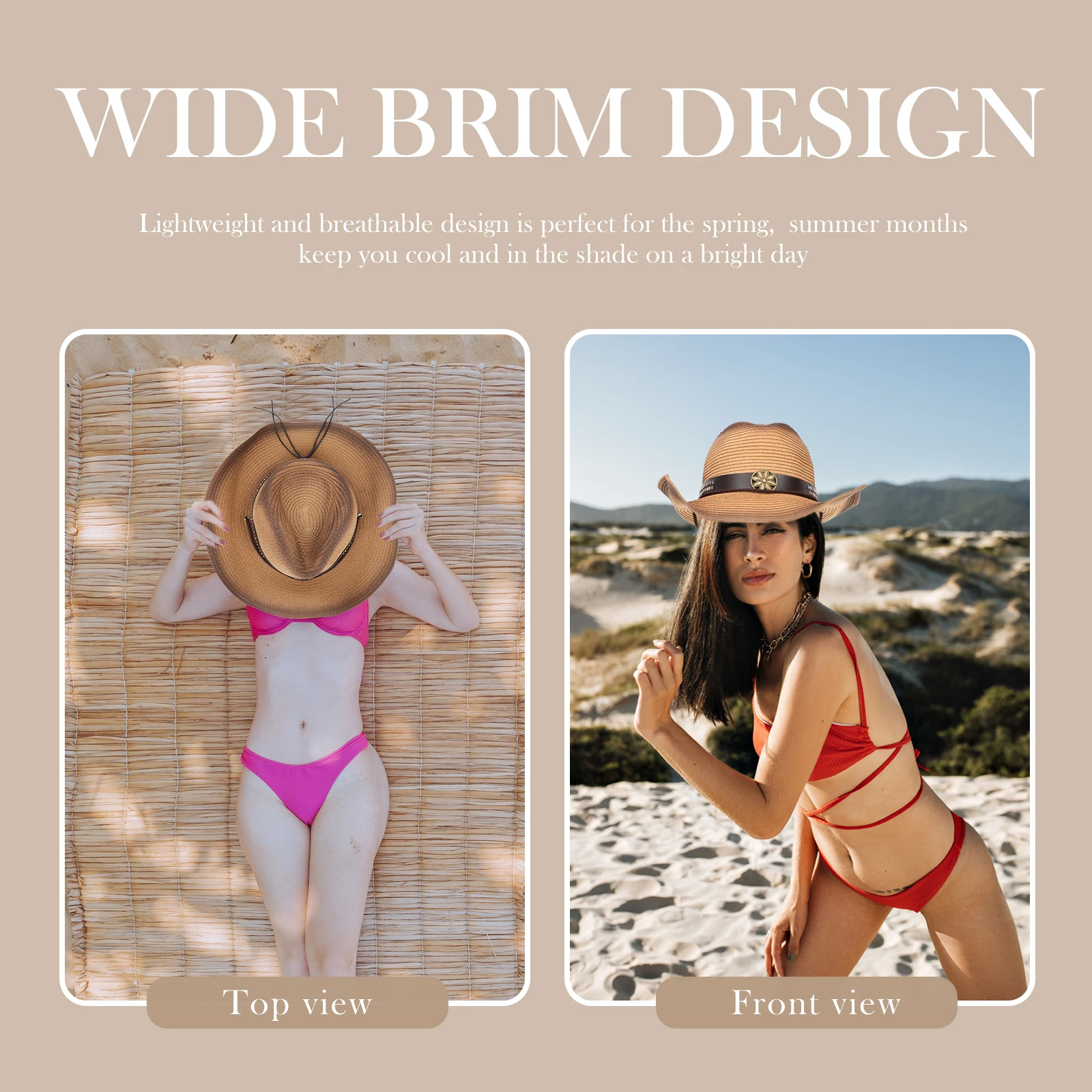 Summer Women Big Brim Straw Sun Hat Uv Protection Lightweight Breathable Wide Brim Hat For Beach Camping Picnic Outdoor Garden
Summer Women Big Brim Straw Sun Hat Uv Protection Lightweight Breathable Wide Brim Hat For Beach Camping Picnic Outdoor Garden