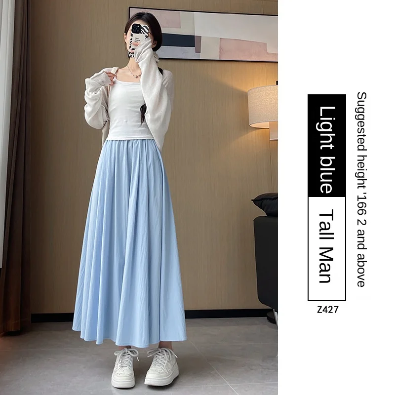 Women's Skirt2025New Summer High WaistaFlattering A-Line Pleated Long Skirt for Petite Women in Apricot Color Yamamoto Style
Women's Skirt2025New Summer High WaistaFlattering A-Line Pleated Long Skirt for Petite Women in Apricot Color Yamamoto Style