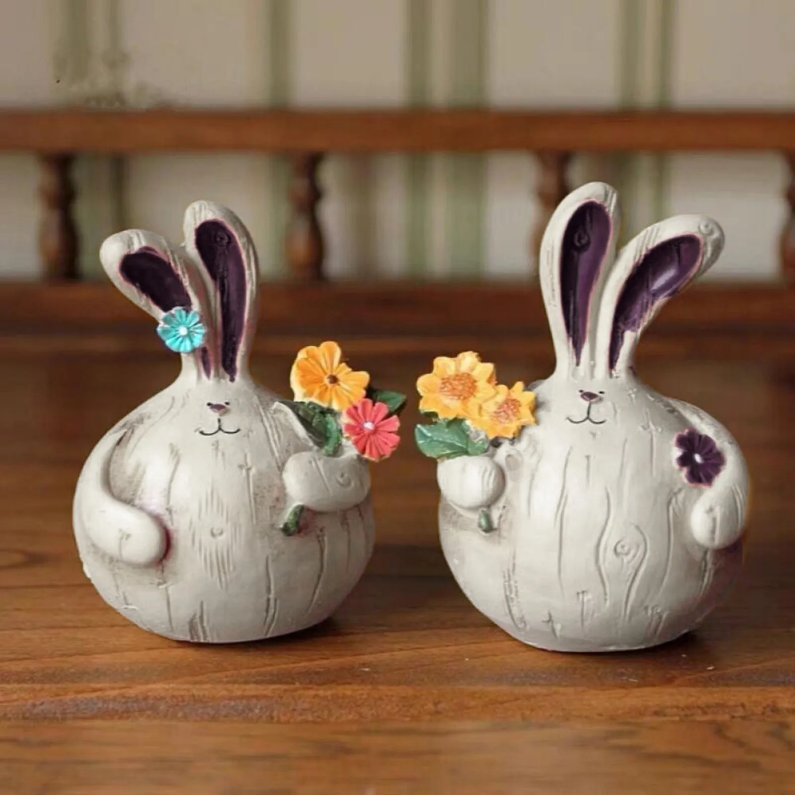 Pastoral Cute Rabbit Garden Decoration Cartoon Animal Rabbit Sculpture Table Ornaments Resin Crafts Children'S Room Decoration
Pastoral Cute Rabbit Garden Decoration Cartoon Animal Rabbit Sculpture Table Ornaments Resin Crafts Children'S Room Decoration