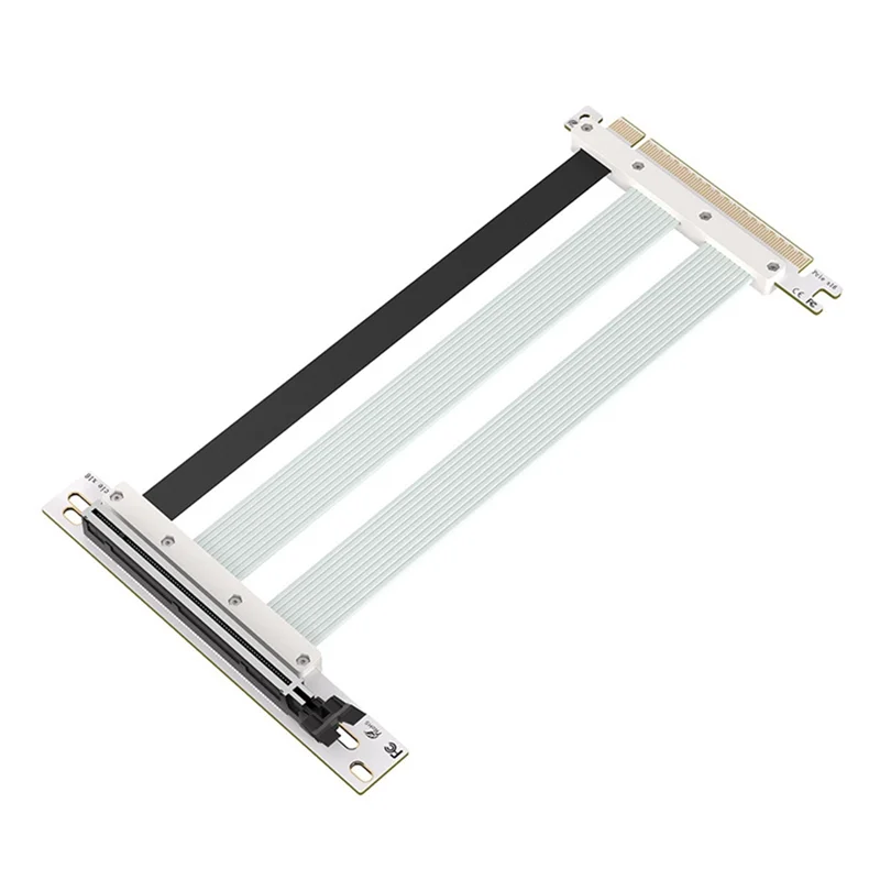 PCI-E 5.0 X16 Riser Cable Удлинительный кабель видеокарты 90 ° Монтажный удлинитель графического процессора, белый
PCI-E 5.0 X16 Riser Cable Удлинительный кабель видеокарты 90 ° Монтажный удлинитель графического процессора, белый