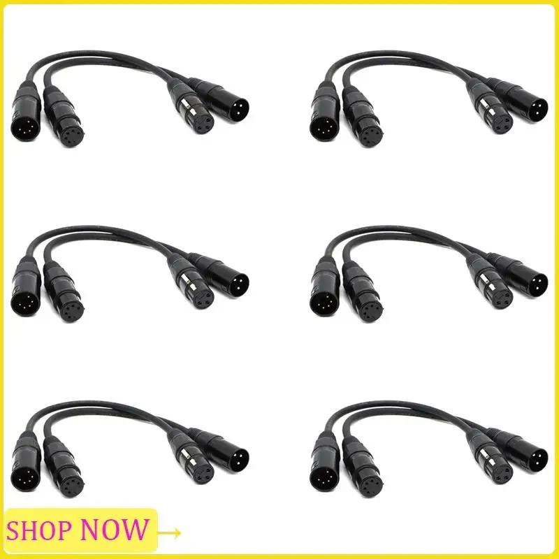 Especial 6X XLR Male 3 Pin To XLR Female 5 Pin & XLR Female 3 Pin To XLR Male 5 Pin Audio Cable, For Microphone DMX Stage Light
Especial 6X XLR Male 3 Pin To XLR Female 5 Pin & XLR Female 3 Pin To XLR Male 5 Pin Audio Cable, For Microphone DMX Stage Light