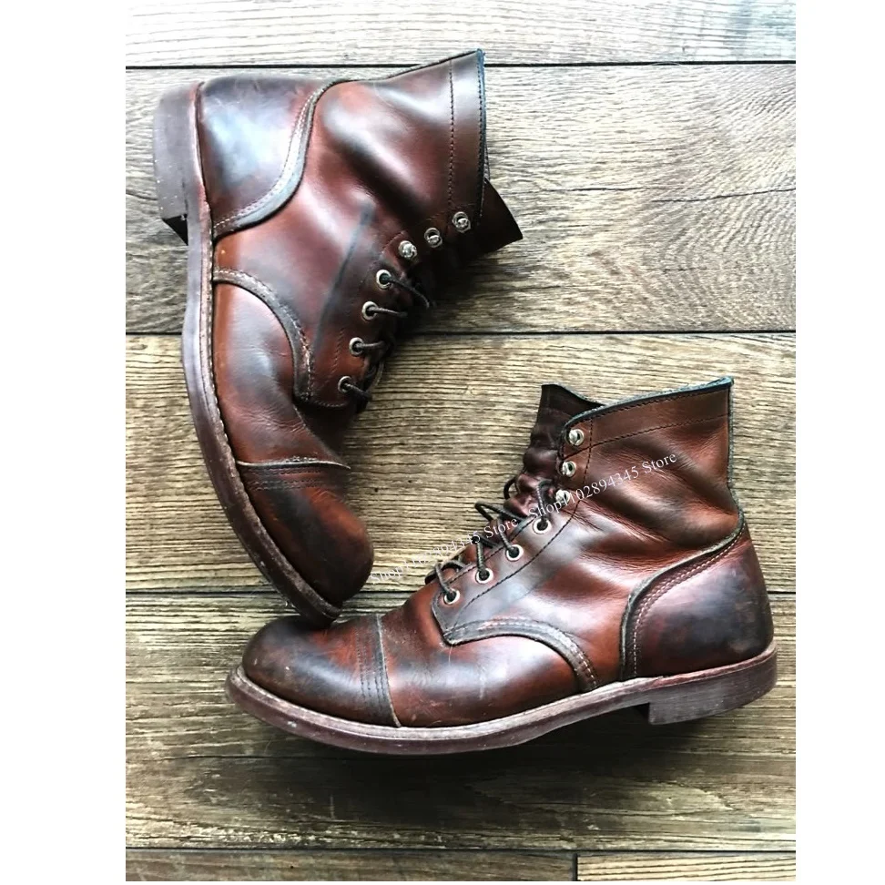 Brown Lace Up Matte Men Shoes Men's Dress Shoes Leather Boots High Quality Party Shoes Fashion Big Size 48 Zapatillas Mujer
Brown Lace Up Matte Men Shoes Men's Dress Shoes Leather Boots High Quality Party Shoes Fashion Big Size 48 Zapatillas Mujer