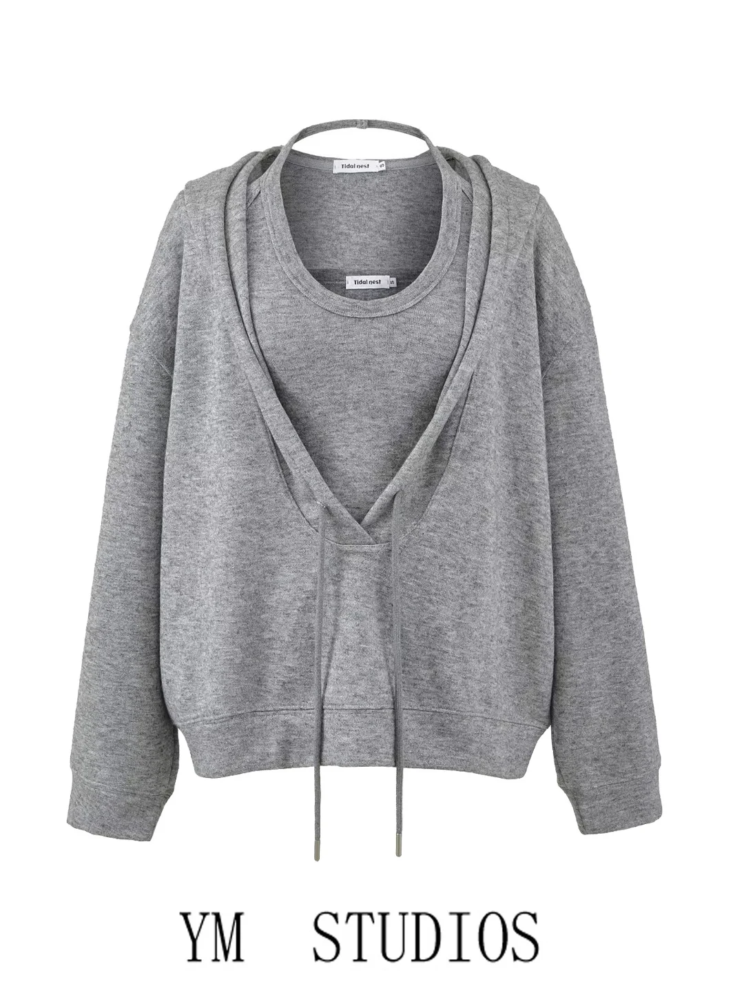 Ladies Loose Fit Hoodie Sweatirt Deep V Ne Pullover Top Hanging Ne Vest Set Trendy Comfortable Lazy Sle Clothing
Ladies Loose Fit Hoodie Sweatirt Deep V Ne Pullover Top Hanging Ne Vest Set Trendy Comfortable Lazy Sle Clothing
